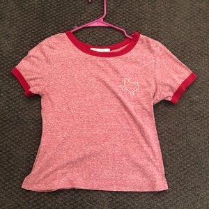 Maroon Texas tee